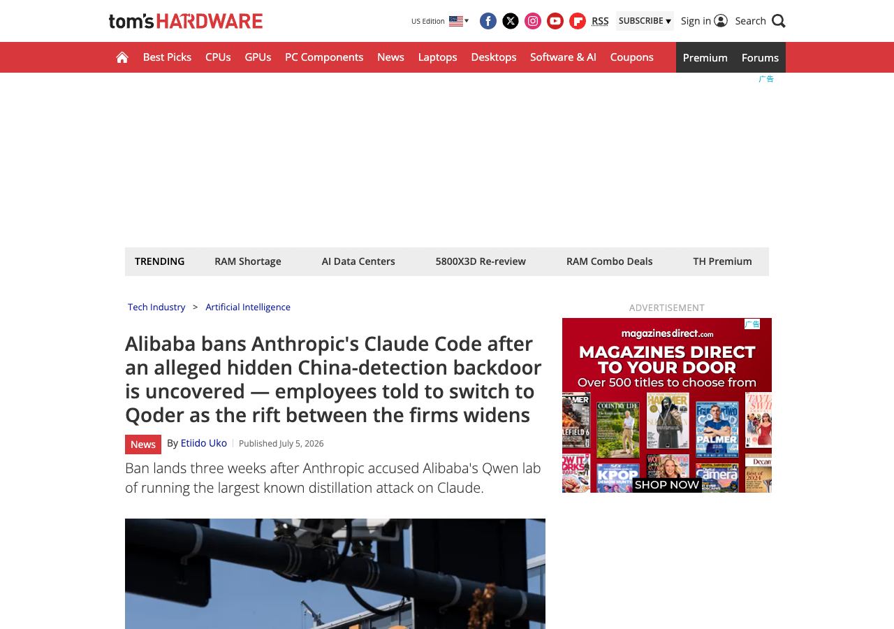 Tom's Hardware 对 Claude Code 后门风波的报道